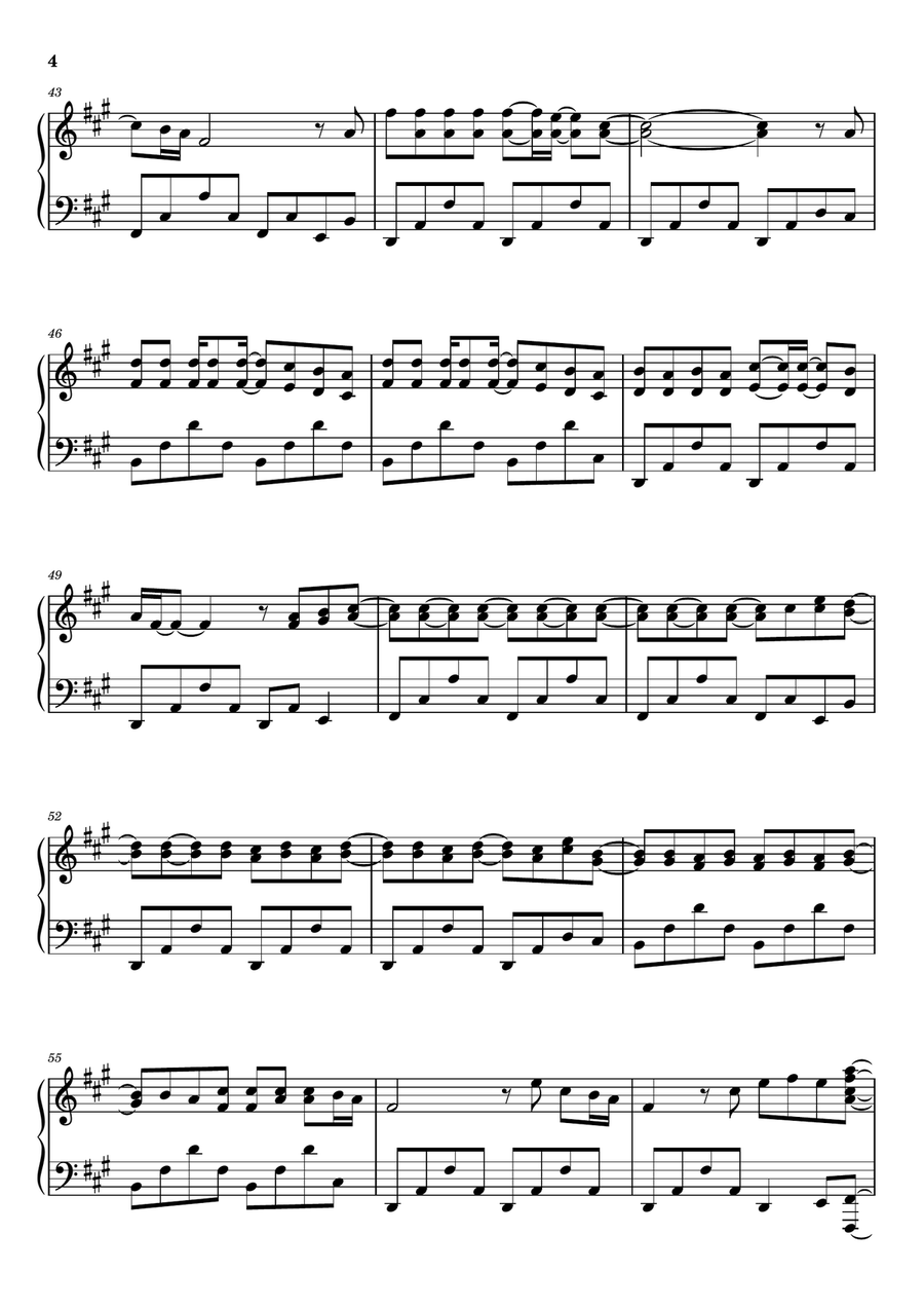 Not Your Man Not Your Man Piano Solo scores gallery preview page 4