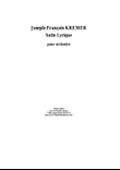 Joseph-François Kremer : Suite Lyrique for orchestra, score only - Score Only