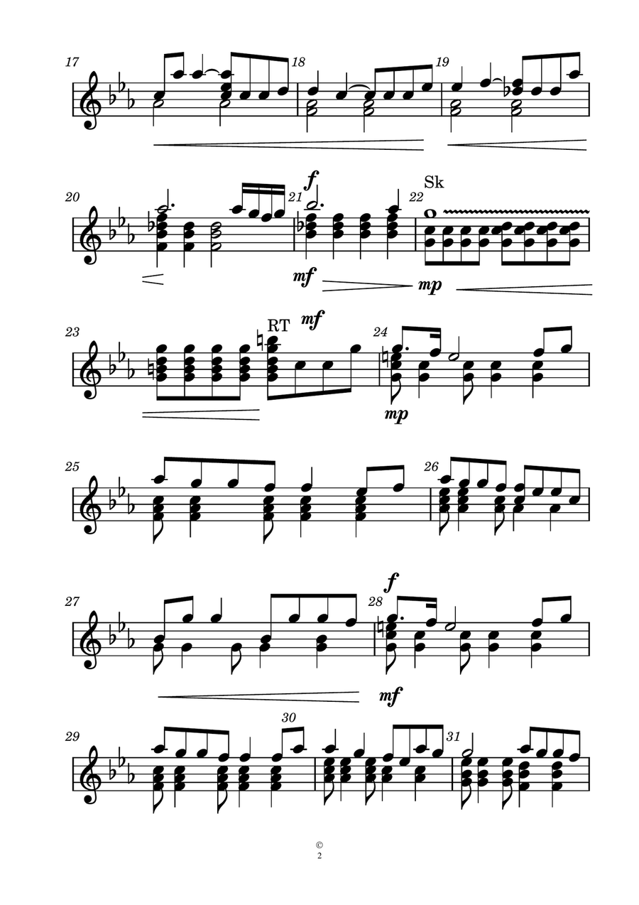 Beyond (End Credit Version) Handbell Choir scores gallery preview page 2