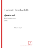 QUATTRO SOLI for four saxophones