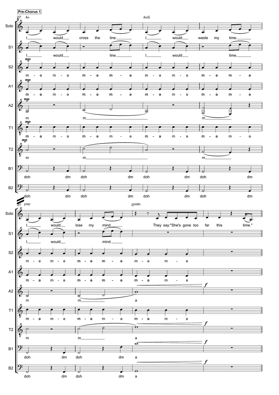 Don't Blame Me Divisi scores gallery preview page 4