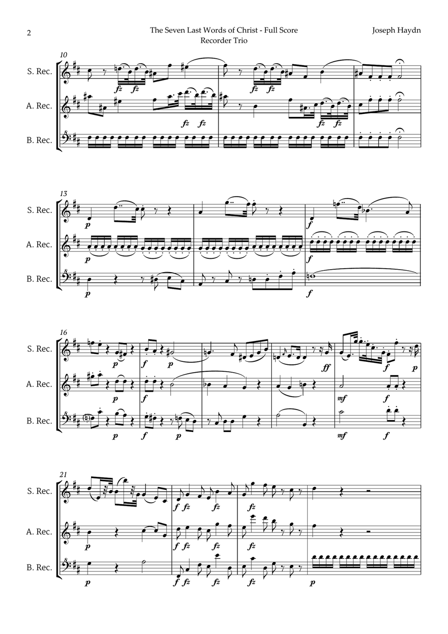 5 Easter Songs for Recorder Trio plus one Bonus Chamber Music scores gallery preview page 3