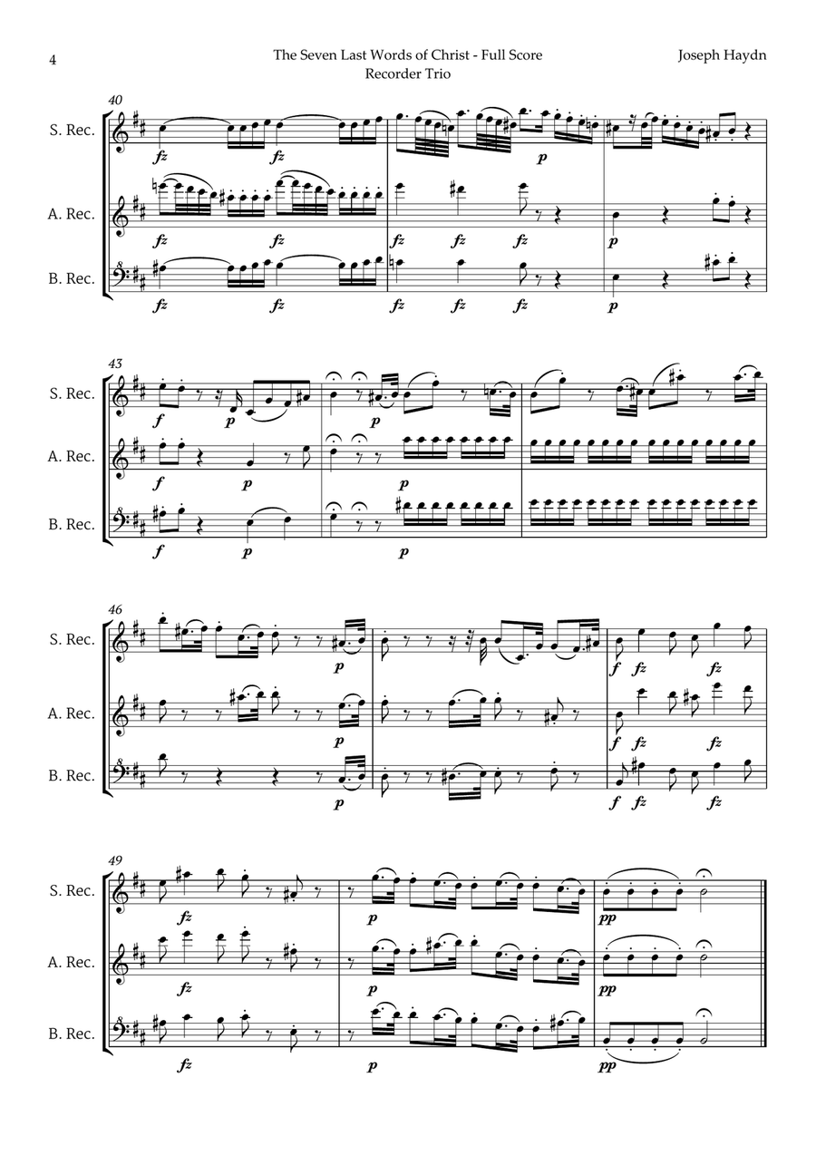 5 Easter Songs for Recorder Trio plus one Bonus Chamber Music scores gallery preview page 5