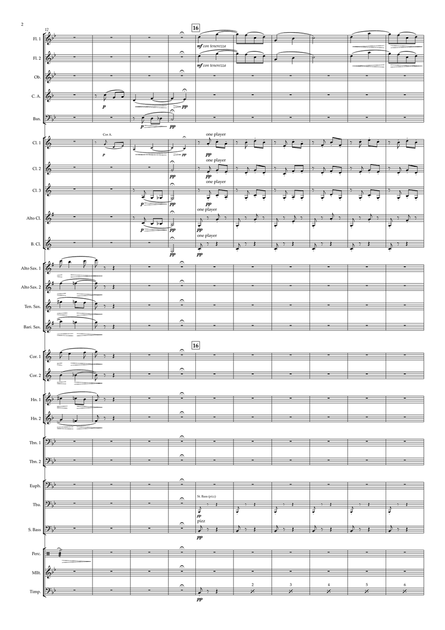 Berceuse Concert Band scores gallery preview page 2