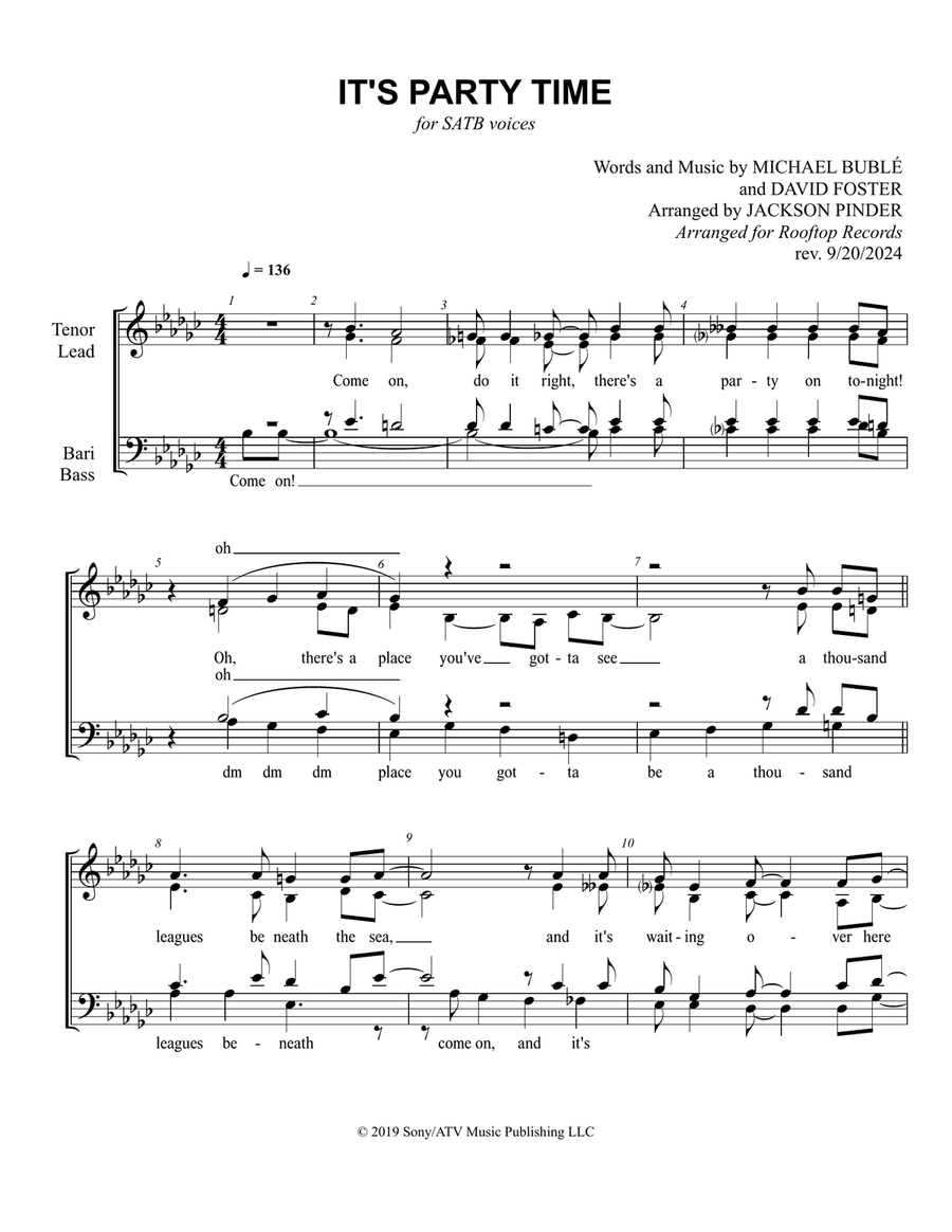 It's Party Time It's Party Time Choir scores gallery preview page 1