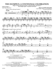 The Olympics: A Centennial Celebration - Percussion 1
