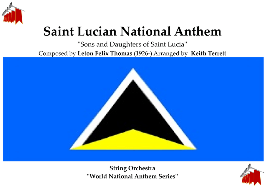 Saint Lucian National Anthem for String Orchestra String Orchestra scores gallery preview page 1