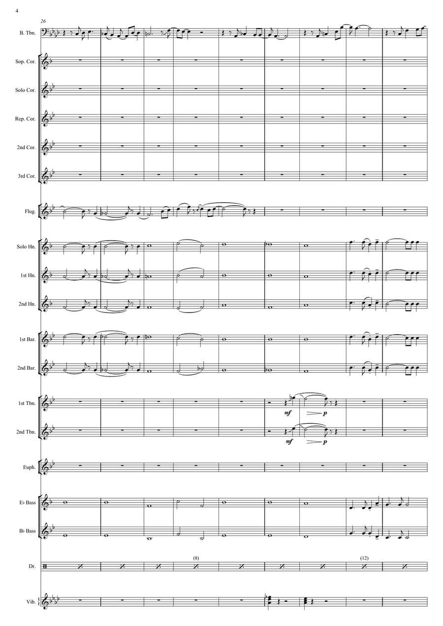 Just The Way You Are Brass Band scores gallery preview page 4