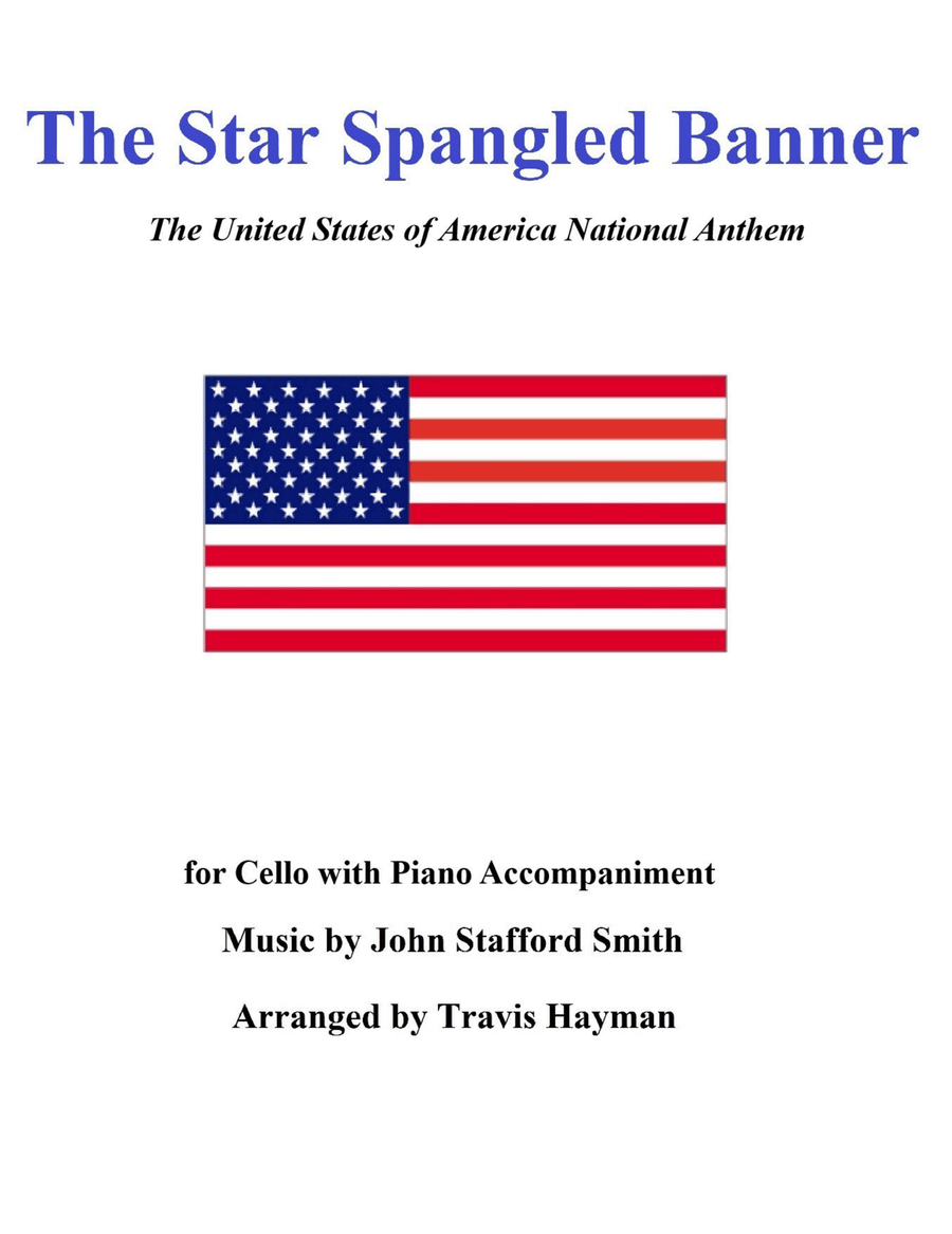 The Star Spangled Banner - for Cello with Piano Accompaniment Piano scores gallery preview page 1