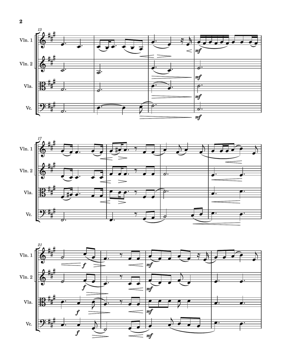 Die With A Smile Die With A Smile String Quartet scores gallery preview page 2