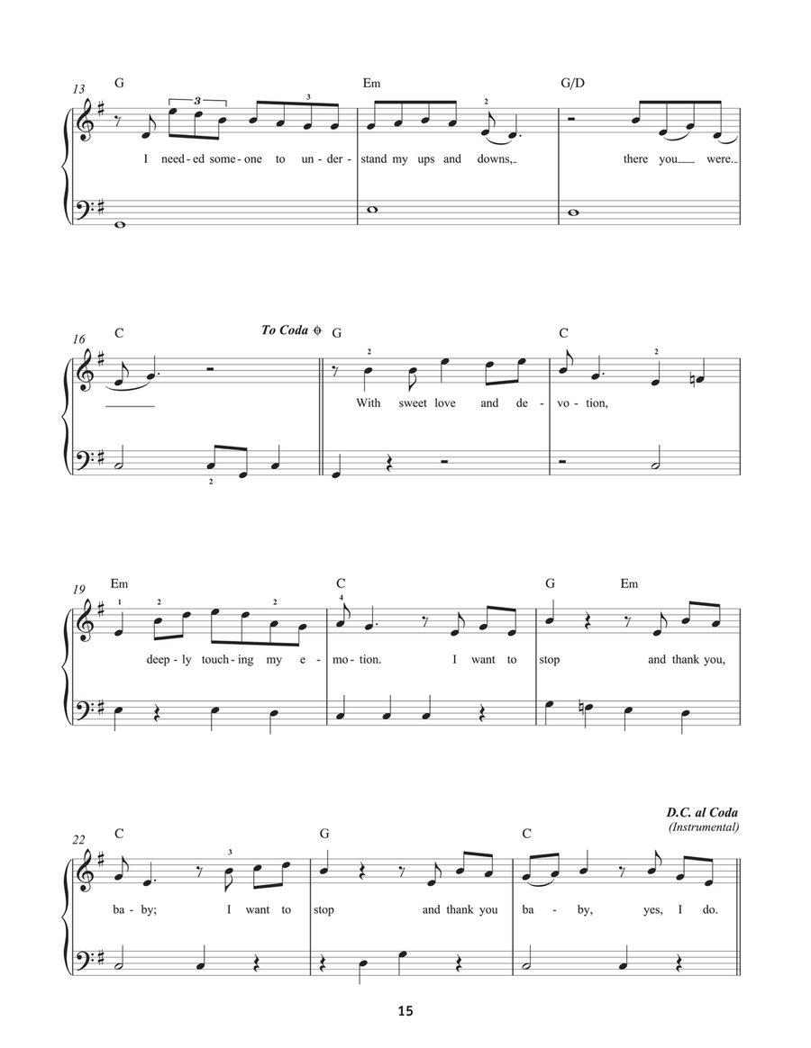 How Sweet It Is (To Be Loved By You) Easy Piano scores gallery preview page 2