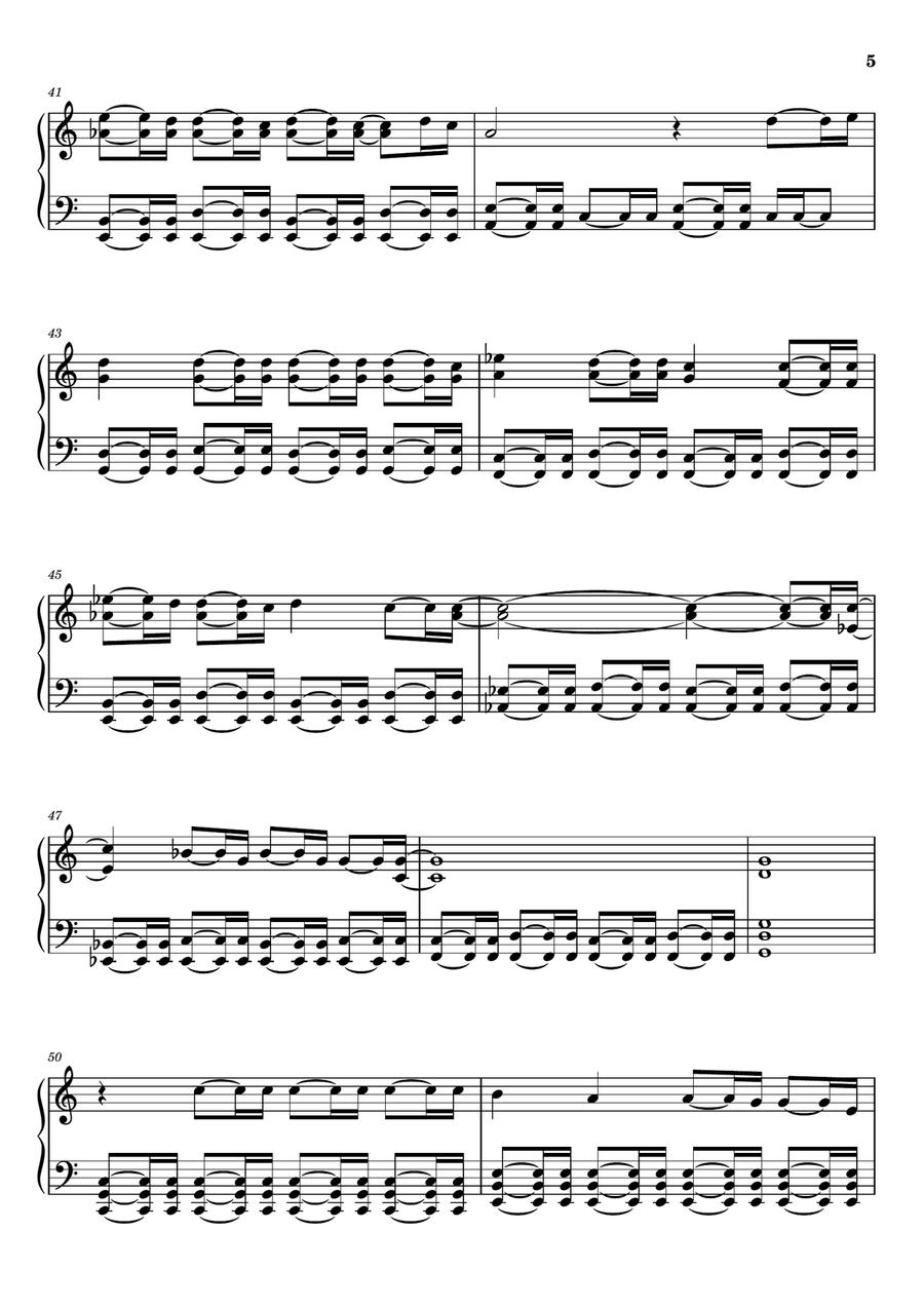 It's Still Rock And Roll To Me Piano Solo scores gallery preview page 5