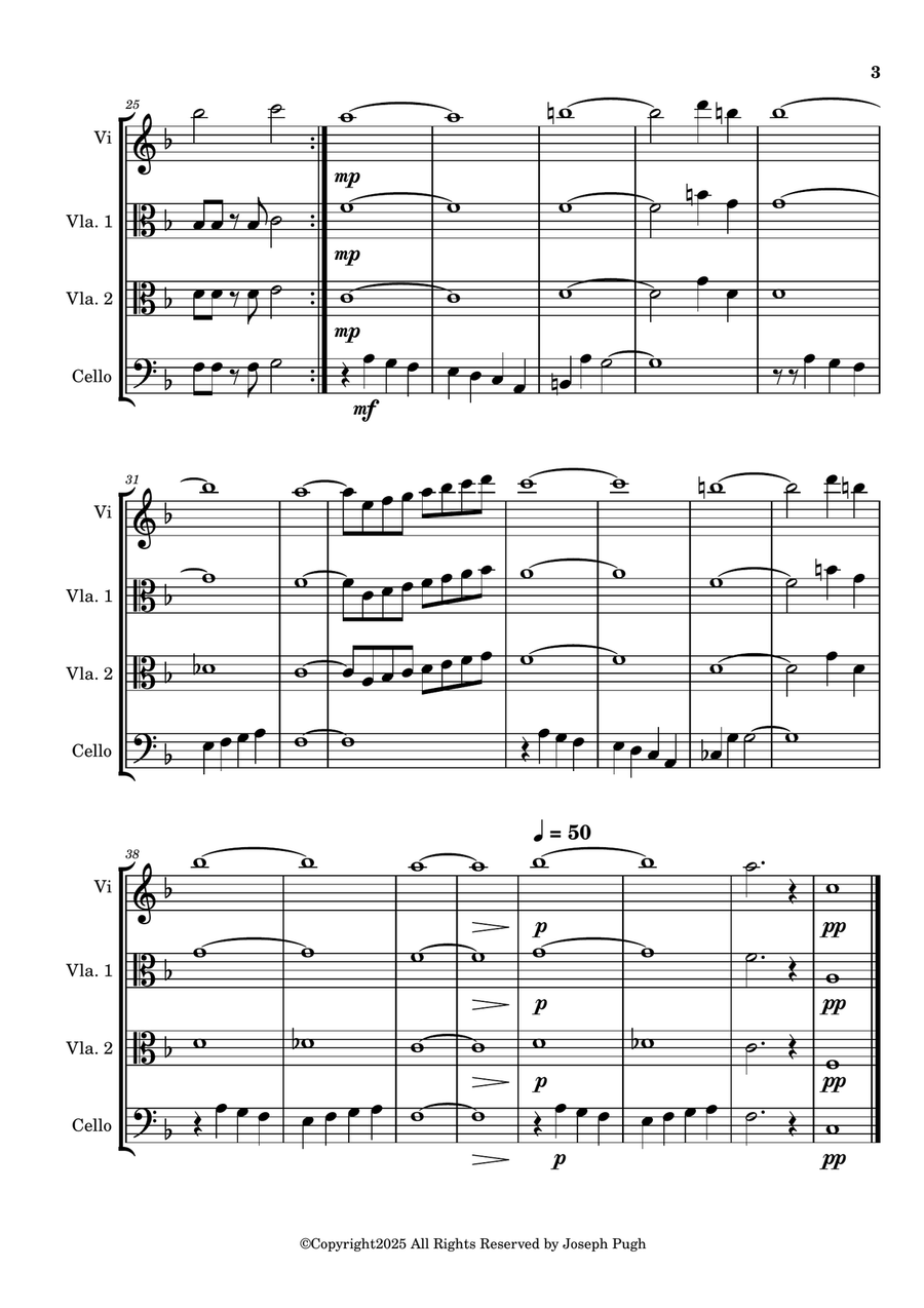 It's Hard To Say Goodbye It's Hard To Say Goodbye String Quartet scores gallery preview page 3