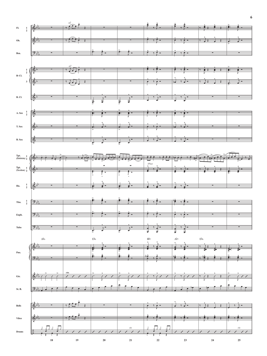 Boogie Woogie Bugle Boy Concert Band scores gallery preview page 6
