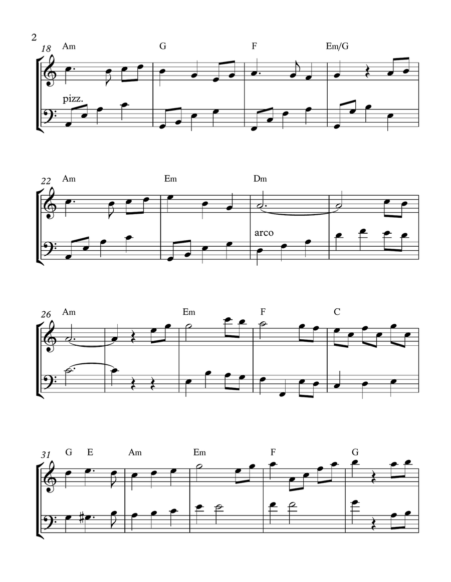 Sad Romance (A.k.a Sad Violin) String Duet scores gallery preview page 2