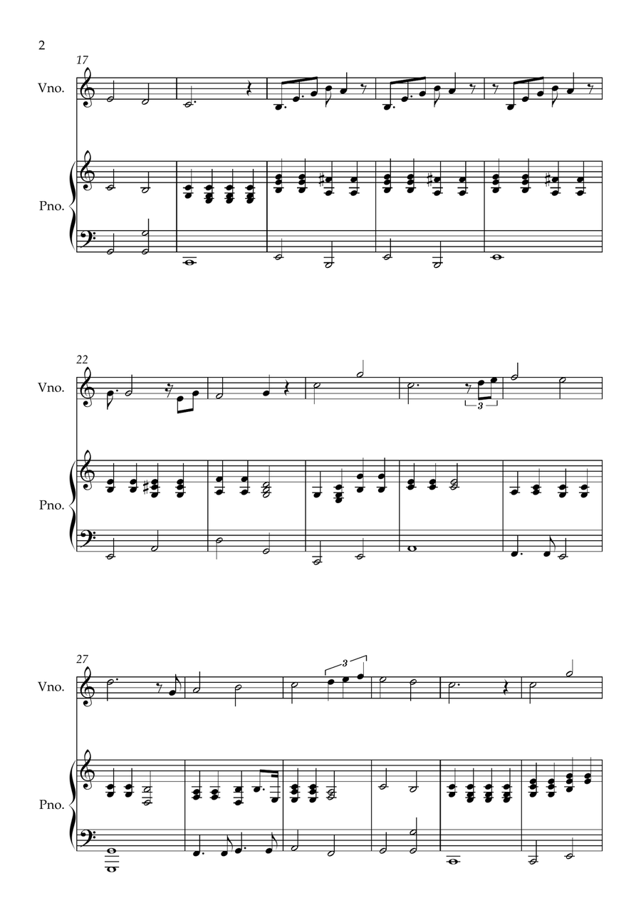 Can't Help Falling in Love String Duet scores gallery preview page 2