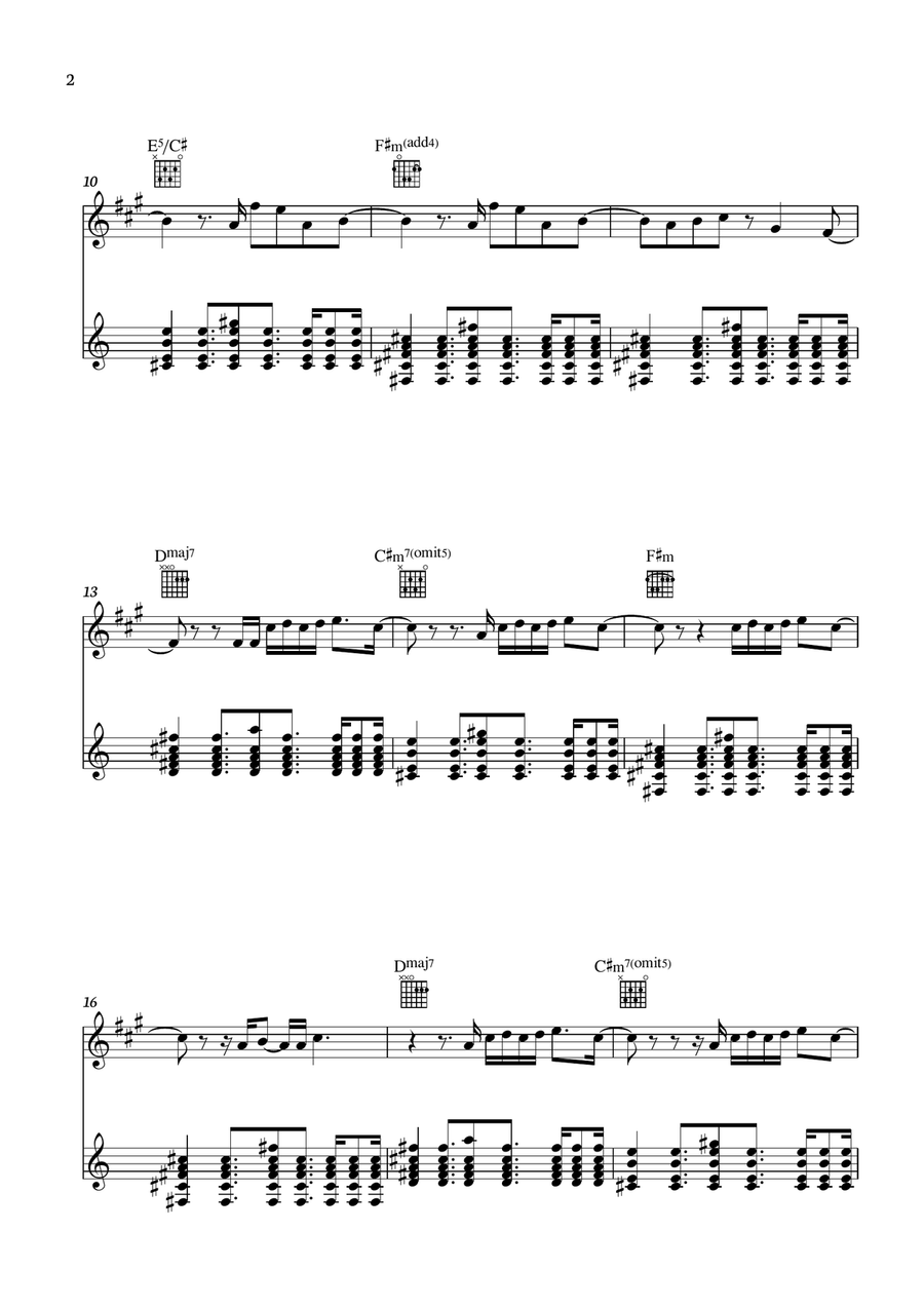 Wildflower Wildflower Acoustic Guitar scores gallery preview page 2
