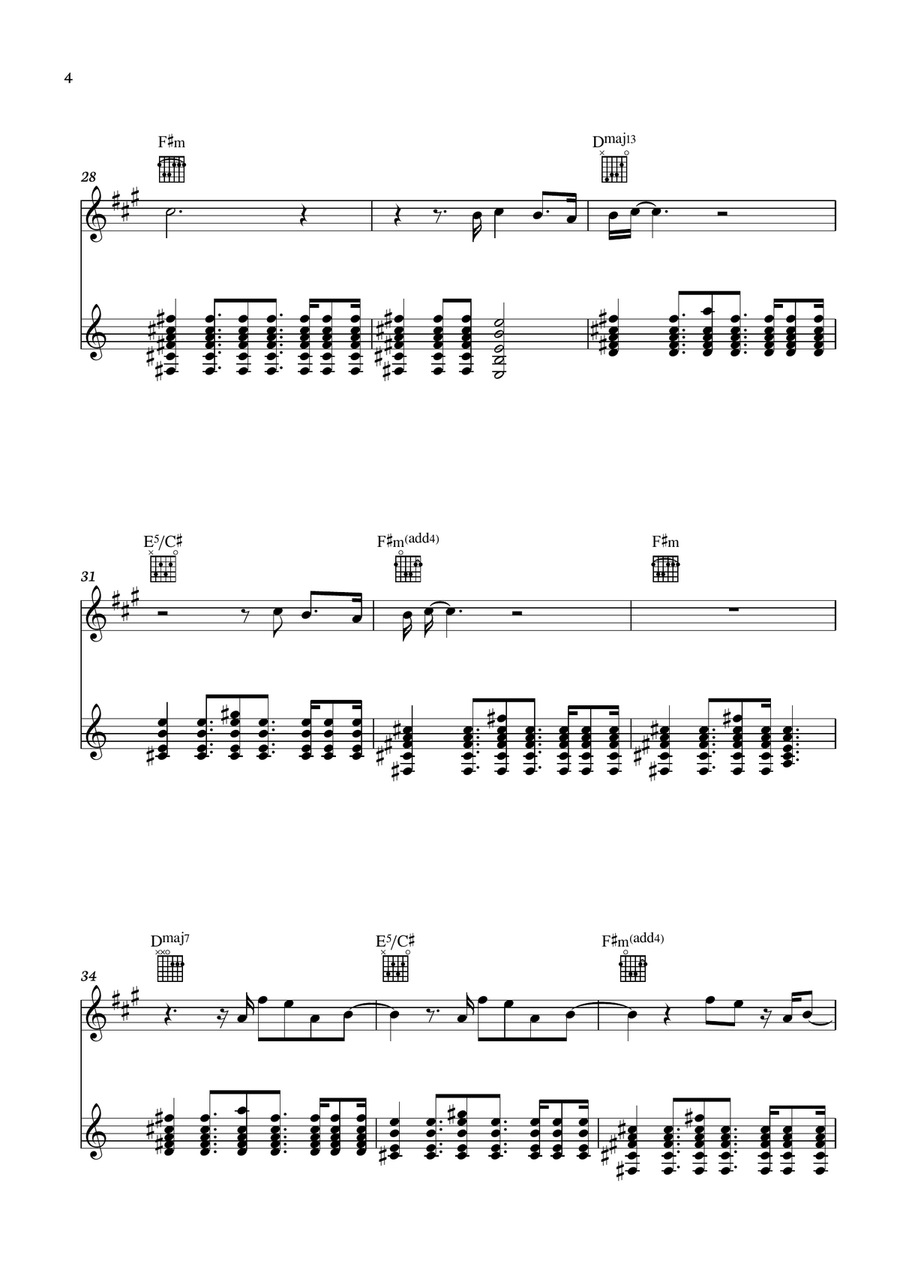 Wildflower Wildflower Acoustic Guitar scores gallery preview page 4