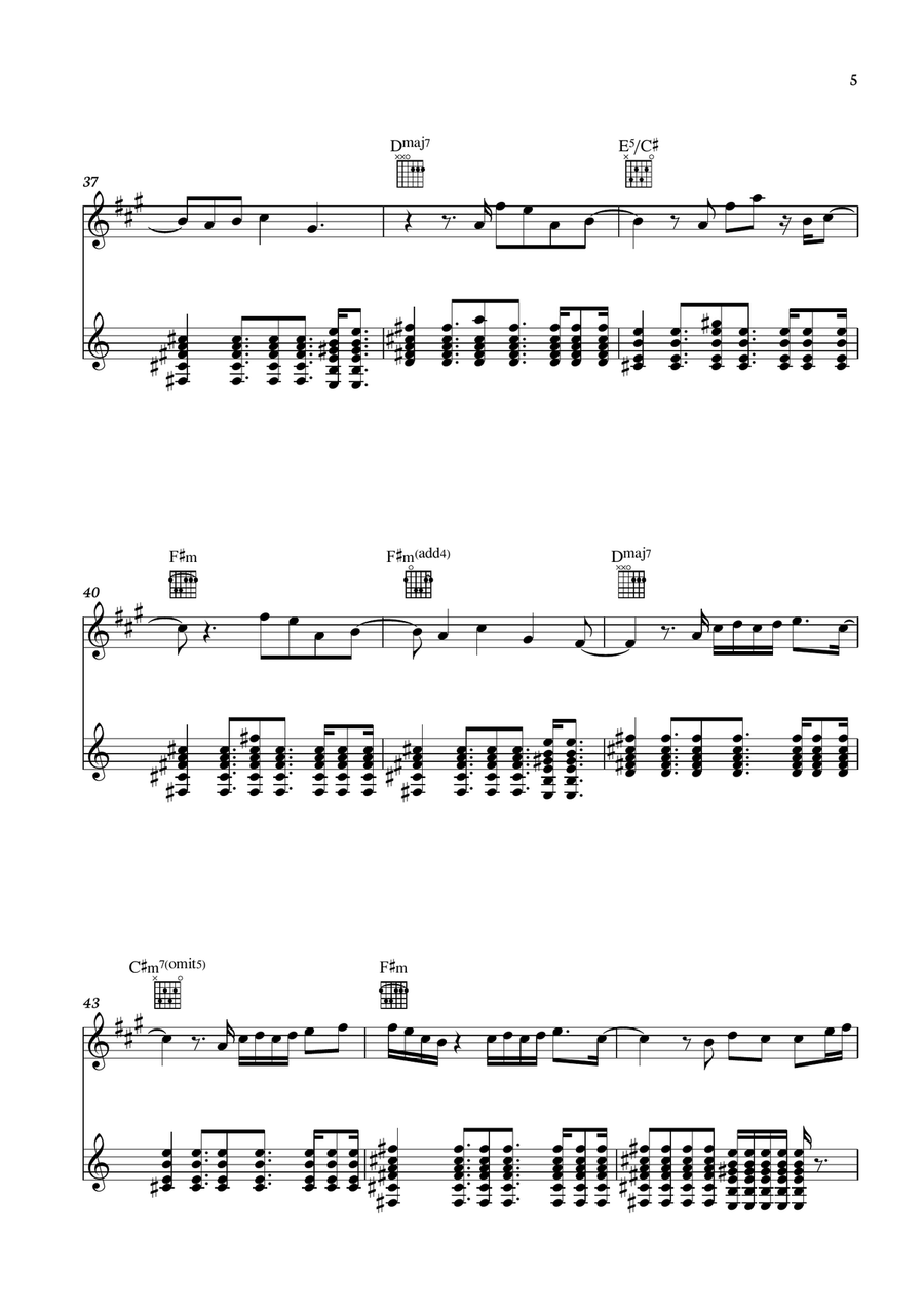 Wildflower Wildflower Acoustic Guitar scores gallery preview page 5