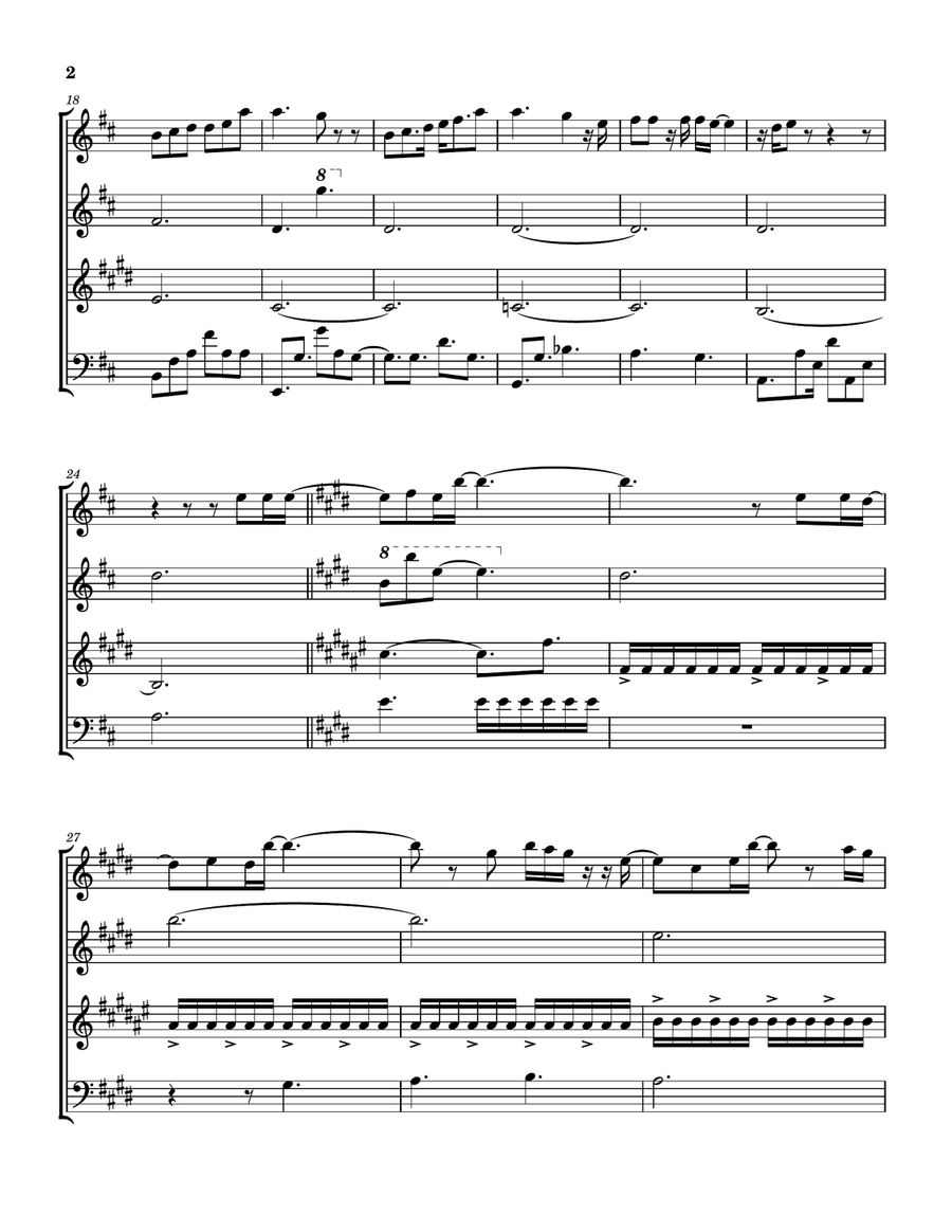 A Hand Meets A Hand Woodwind Quartet scores gallery preview page 3