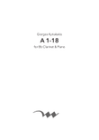 A 1-18, for Bb Clarinet & Piano