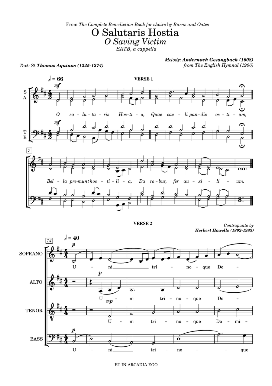 O Salutaris Hostia O Salutaris Hostia 4-Part scores gallery preview page 3