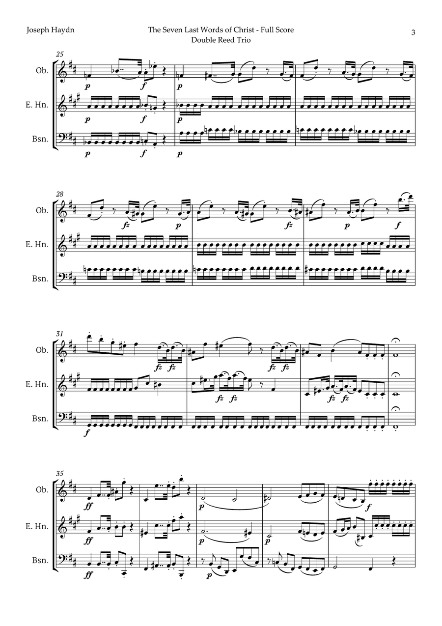 5 Easter Songs for Double Reed Trio plus one Bonus Woodwind Trio scores gallery preview page 4
