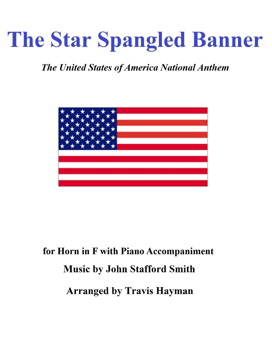 The Star Spangled Banner - for Horn in F with Piano Accompaniment Piano scores gallery preview page 1