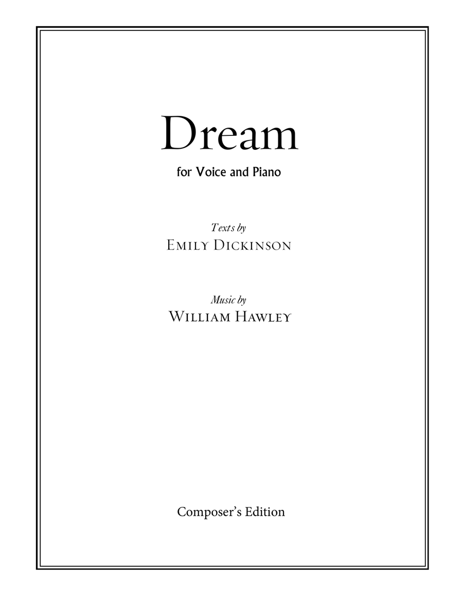 Dream Dream Piano, Vocal scores gallery preview page 1