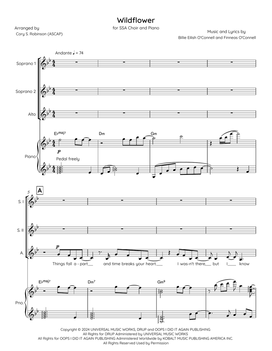 Wildflower Wildflower SSA scores gallery preview page 1