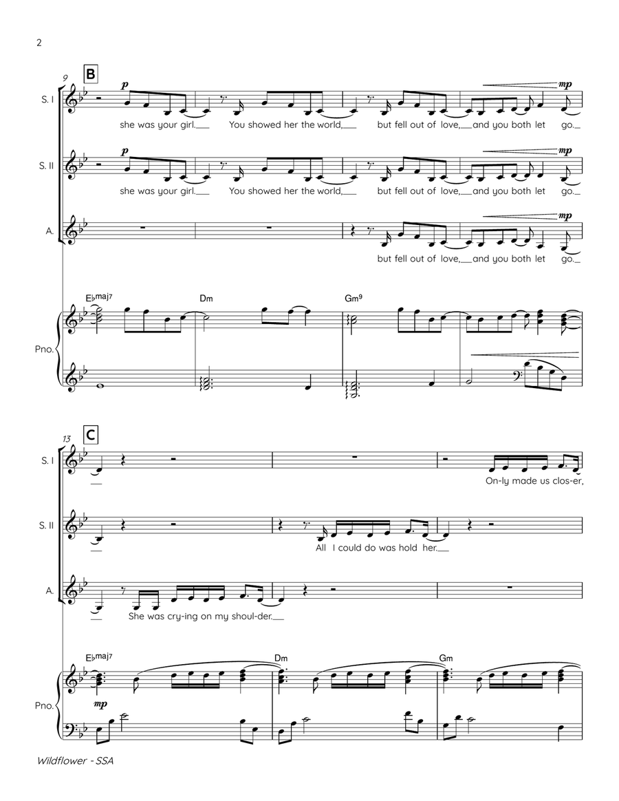 Wildflower Wildflower SSA scores gallery preview page 2