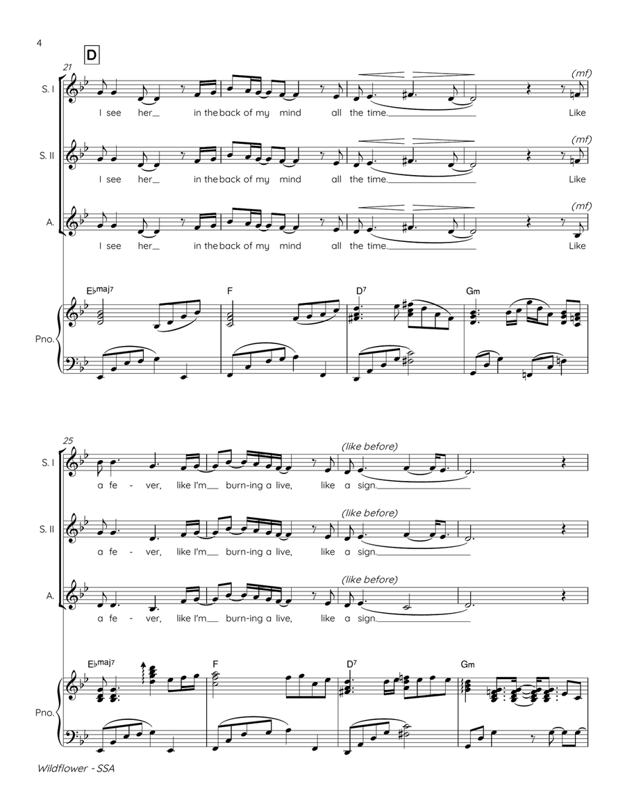 Wildflower Wildflower SSA scores gallery preview page 4