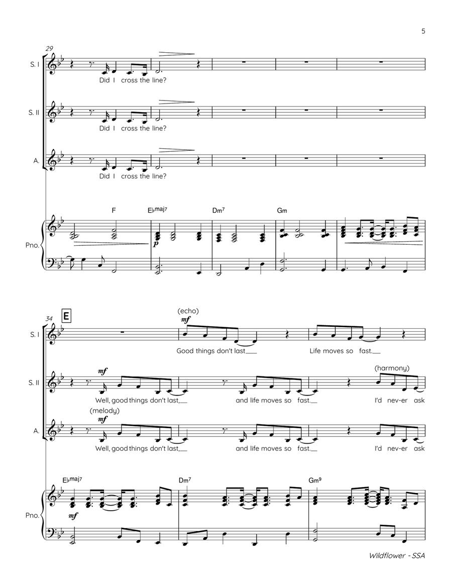 Wildflower Wildflower SSA scores gallery preview page 5