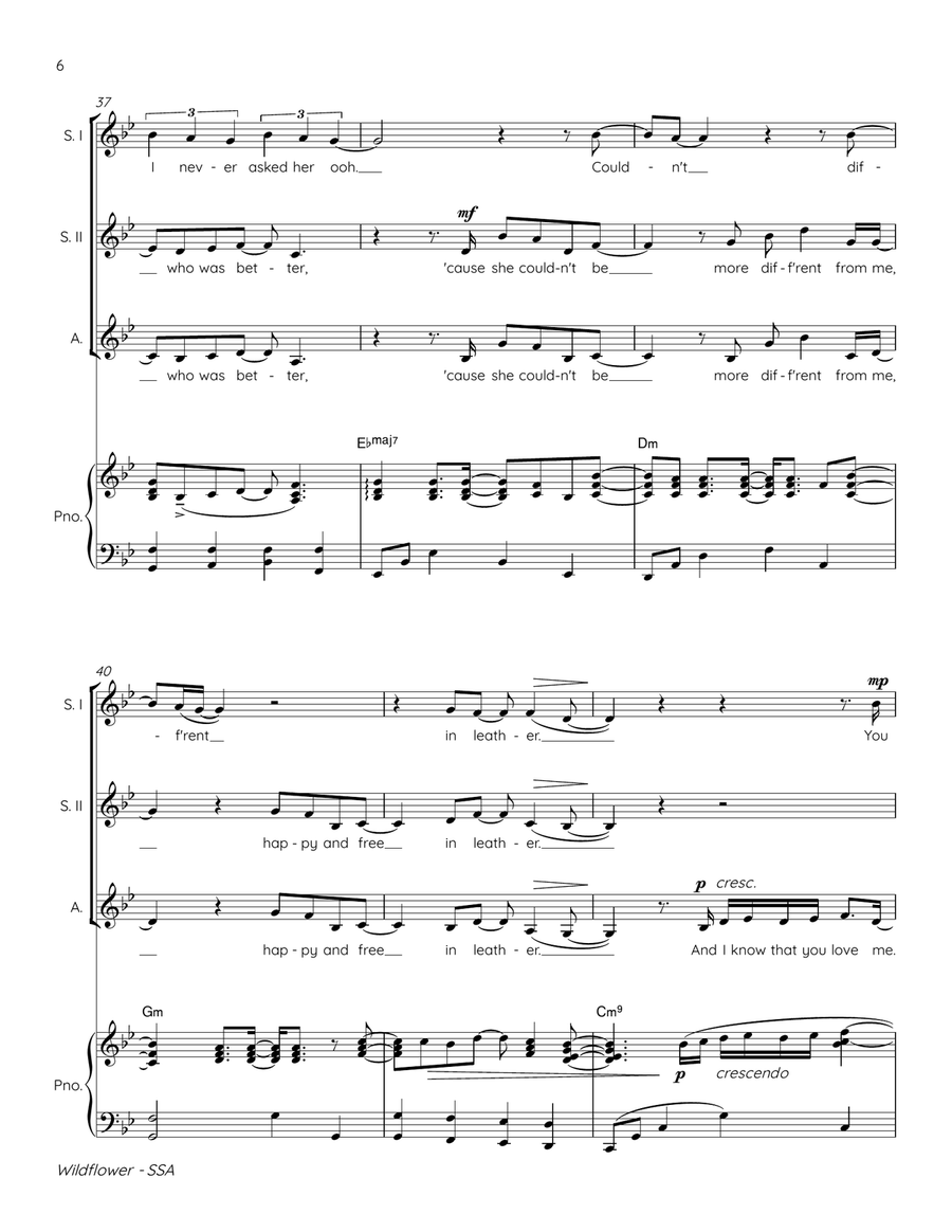Wildflower Wildflower SSA scores gallery preview page 6