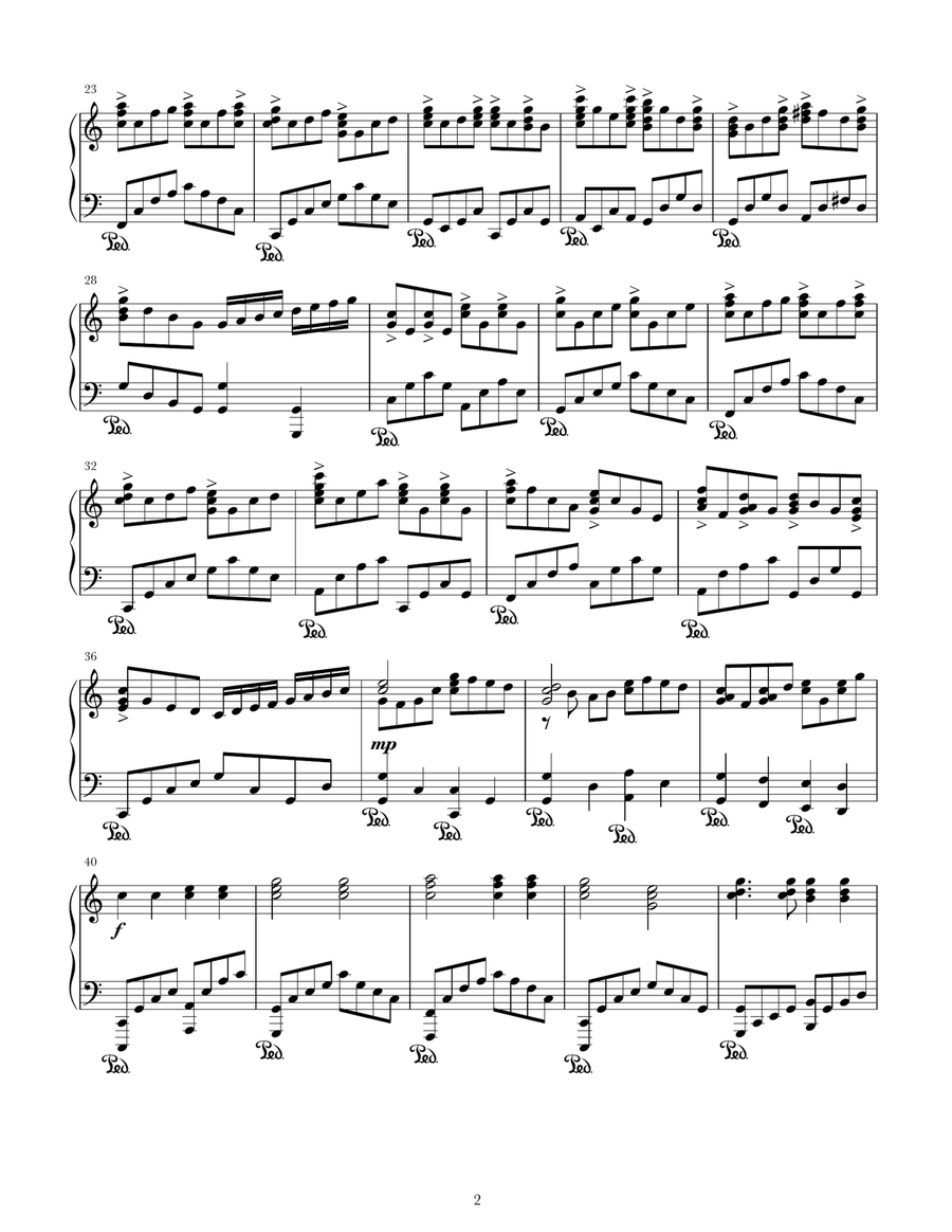 Holy, Holy, Holy Holy, Holy, Holy Piano Solo scores gallery preview page 2