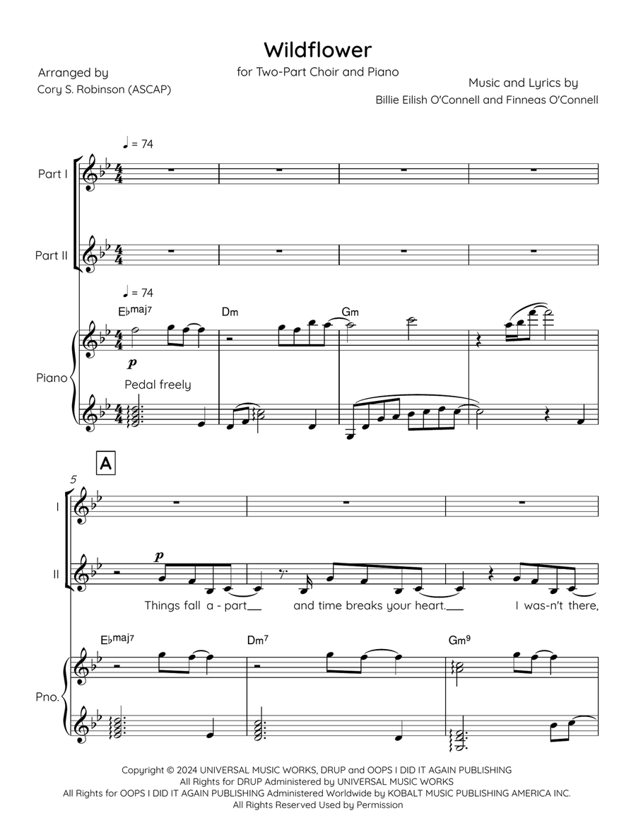 Wildflower Wildflower 2-Part scores gallery preview page 1