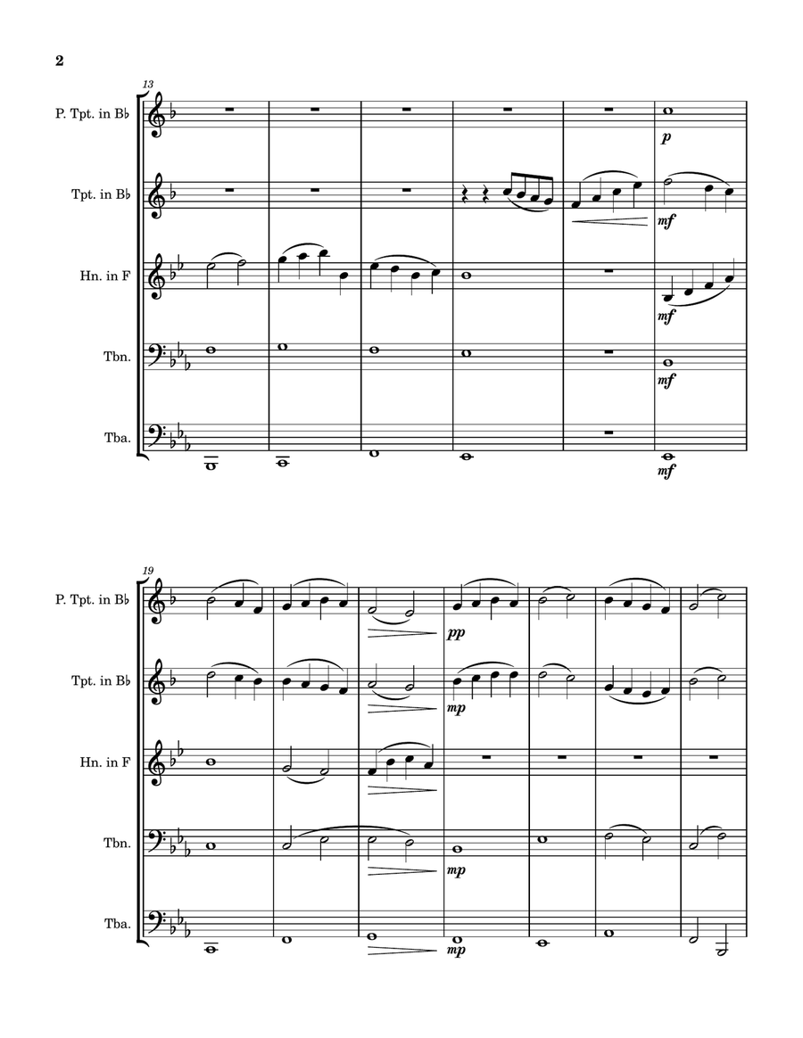 My Way My Way Brass Quintet scores gallery preview page 2