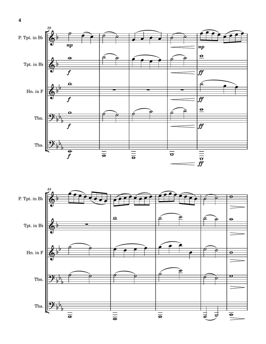 My Way My Way Brass Quintet scores gallery preview page 4