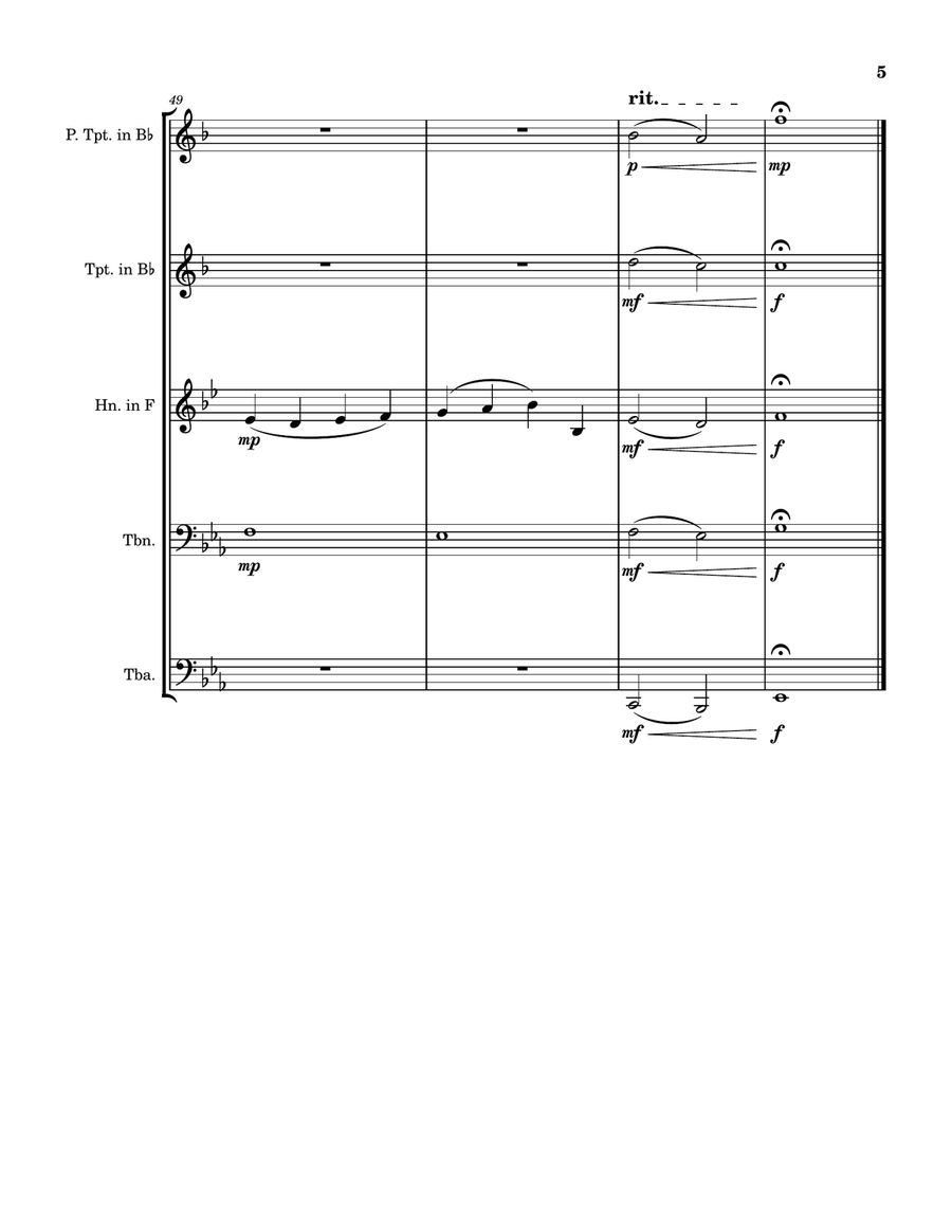 My Way My Way Brass Quintet scores gallery preview page 5
