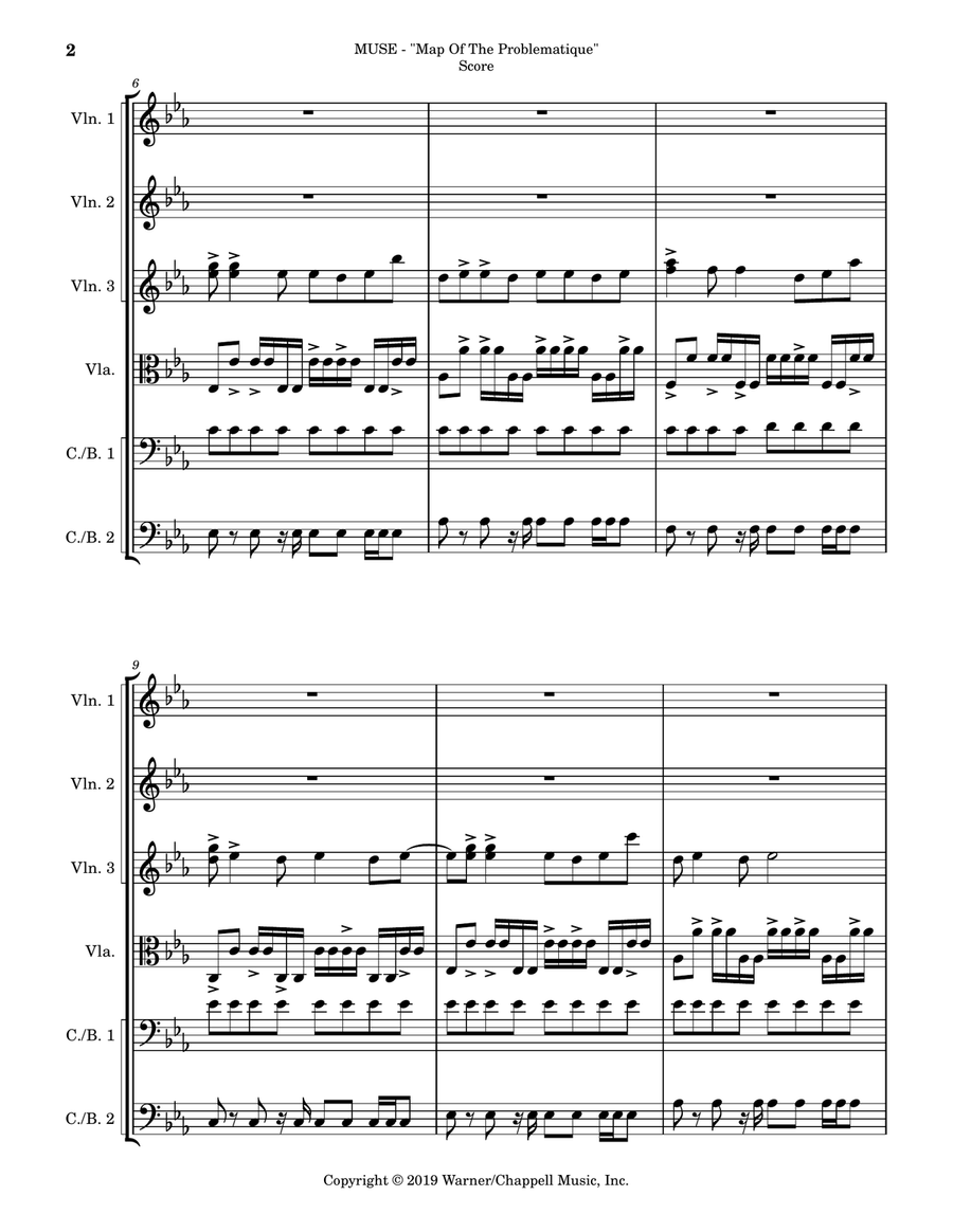 Map Of The Problematique String Orchestra scores gallery preview page 2