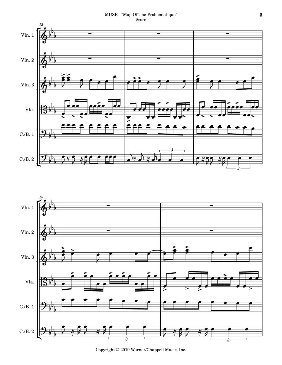 Map Of The Problematique String Orchestra scores gallery preview page 3