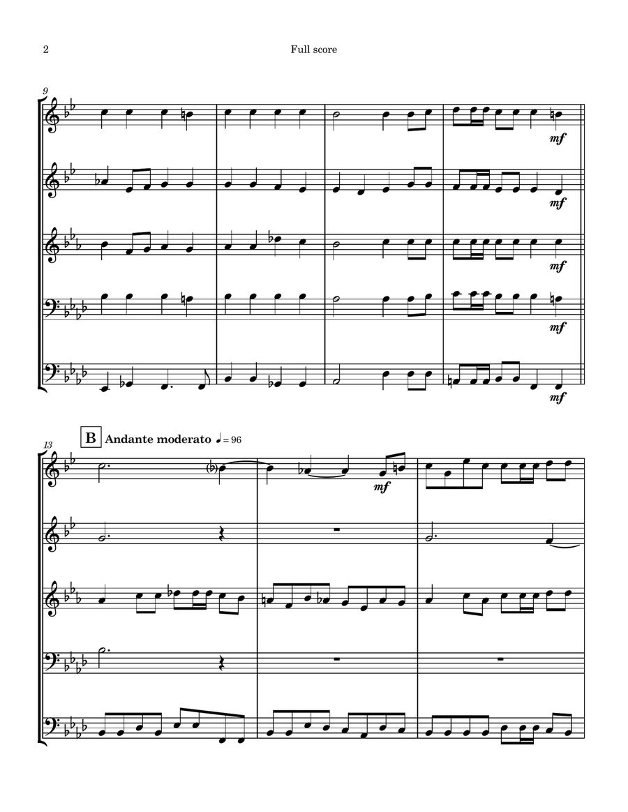 Magnificat 9, Gloria Patri Brass Quintet scores gallery preview page 2