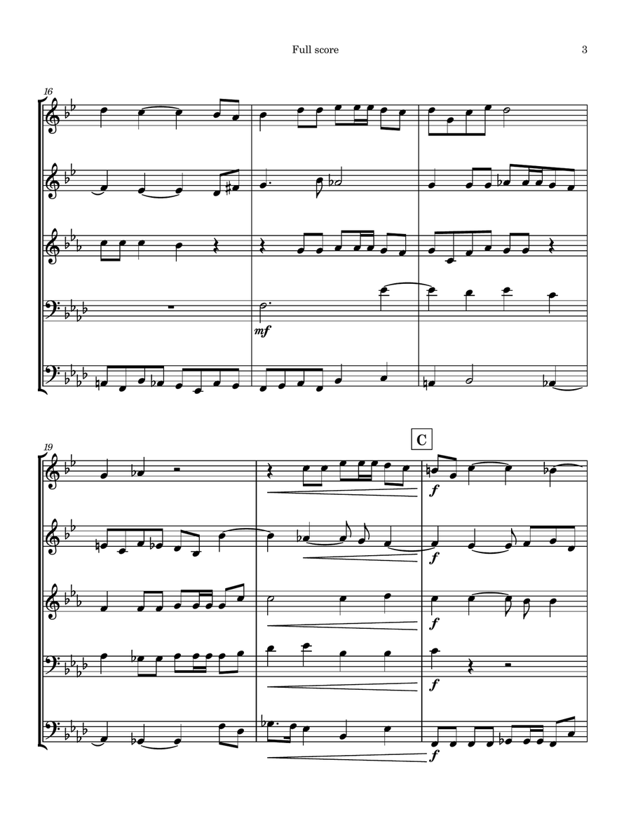 Magnificat 9, Gloria Patri Brass Quintet scores gallery preview page 3