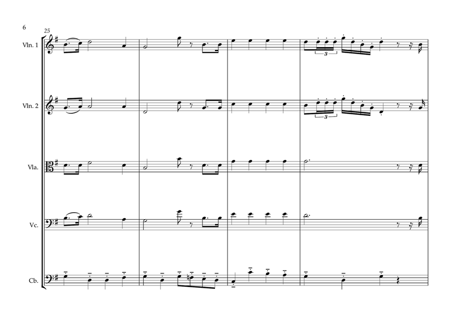 South Sudanese National Anthem for String Orchestra String Orchestra scores gallery preview page 6