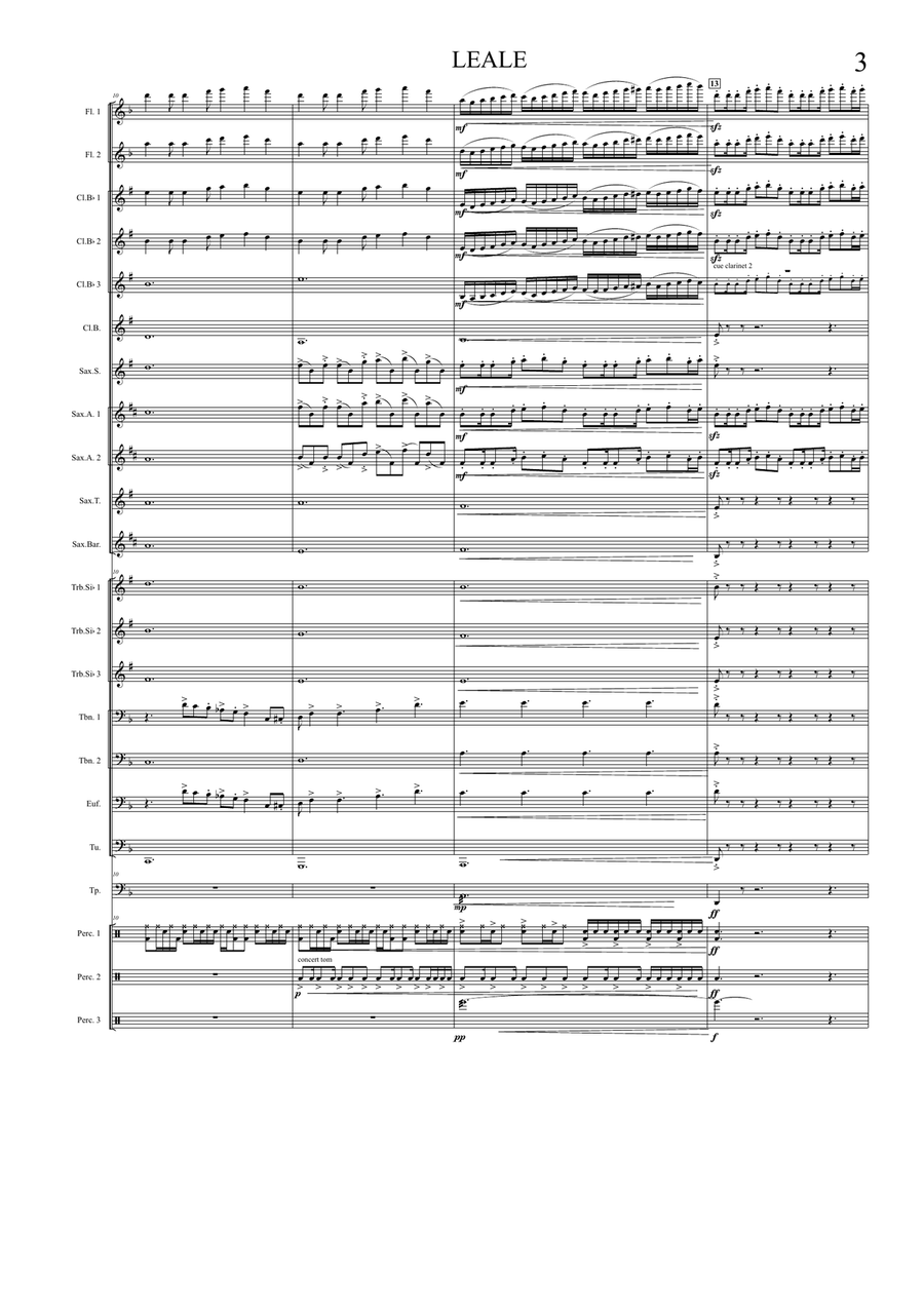 LEALE For Band Concert Band scores gallery preview page 3