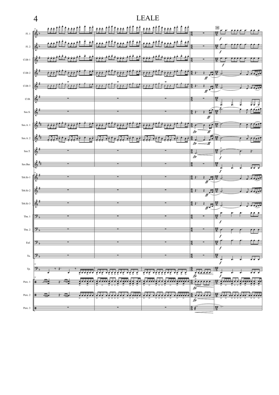 LEALE For Band Concert Band scores gallery preview page 4