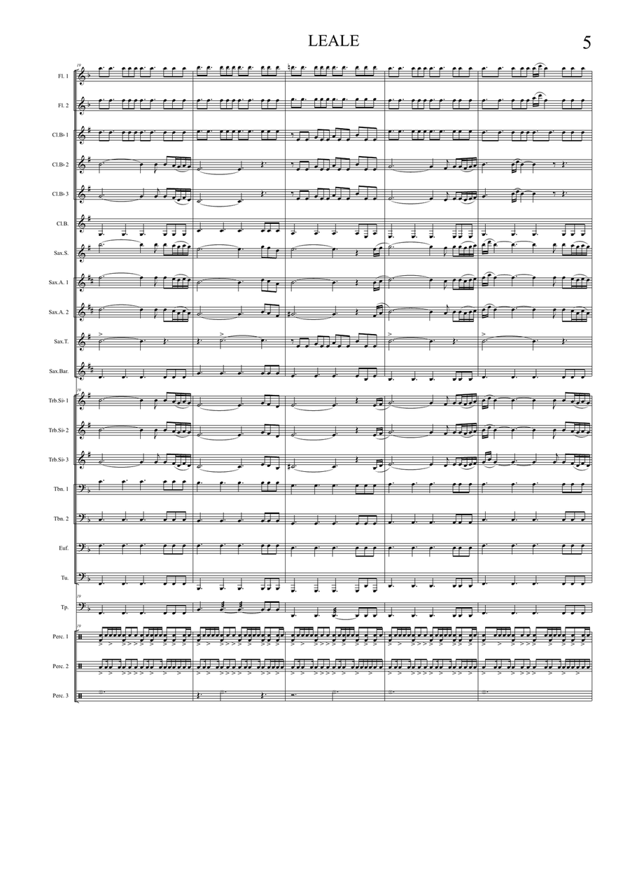 LEALE For Band Concert Band scores gallery preview page 5