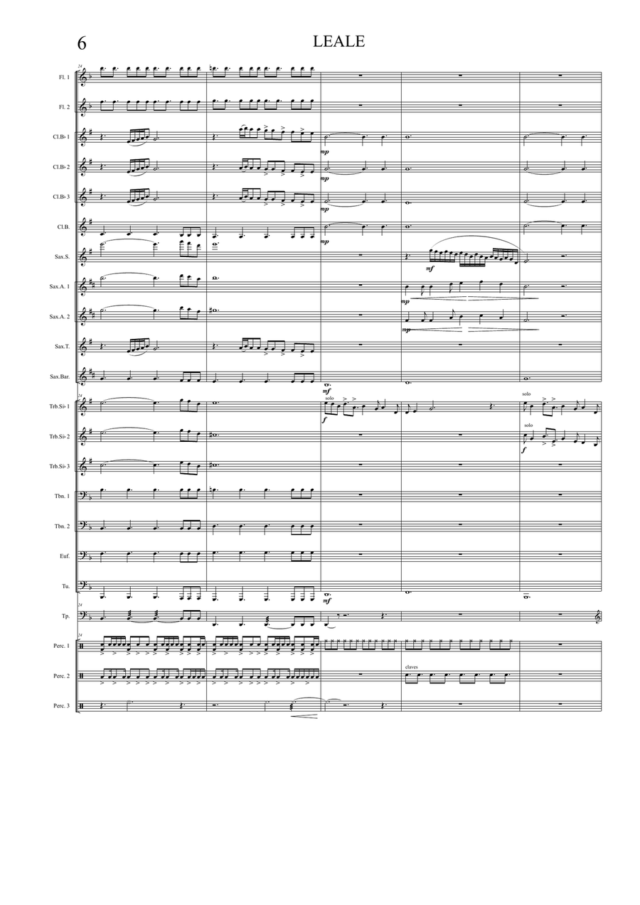 LEALE For Band Concert Band scores gallery preview page 6
