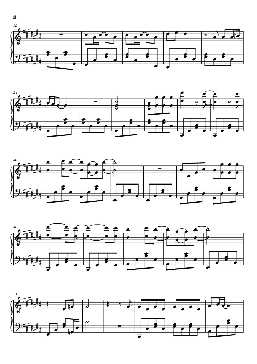 Dreamer Dreamer Piano Solo scores gallery preview page 2