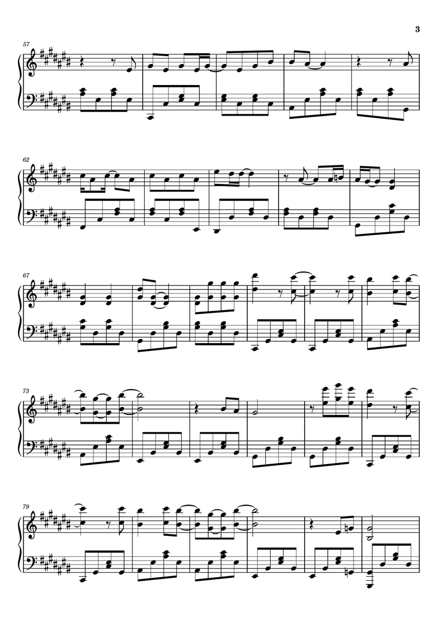 Dreamer Dreamer Piano Solo scores gallery preview page 3